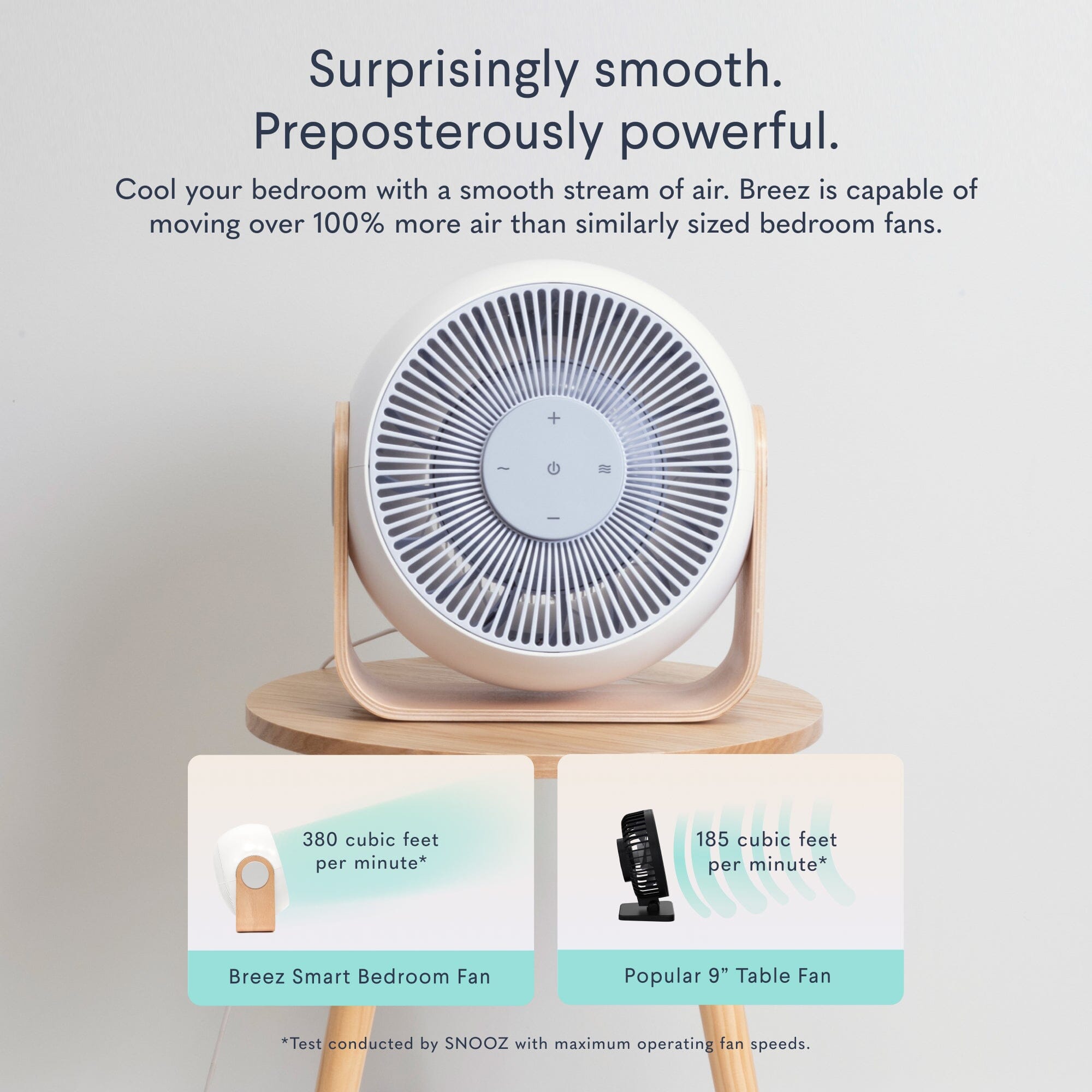 Breez Smart Bedroom Fan & Sound Machine 